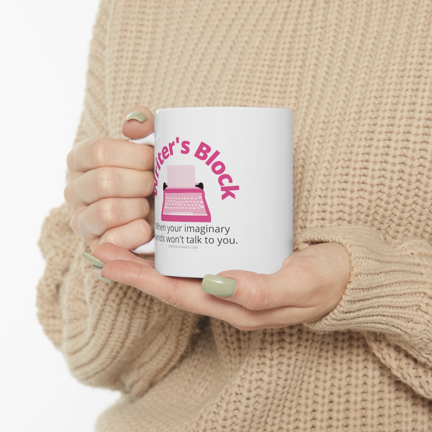 Writer Gift Mug, Writer's Block, Funny Mug for Writers