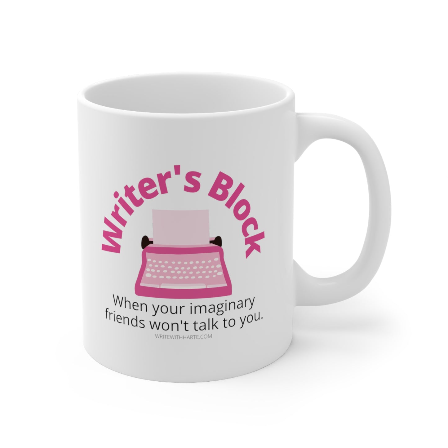 Writer Gift Mug, Writer's Block, Funny Mug for Writers