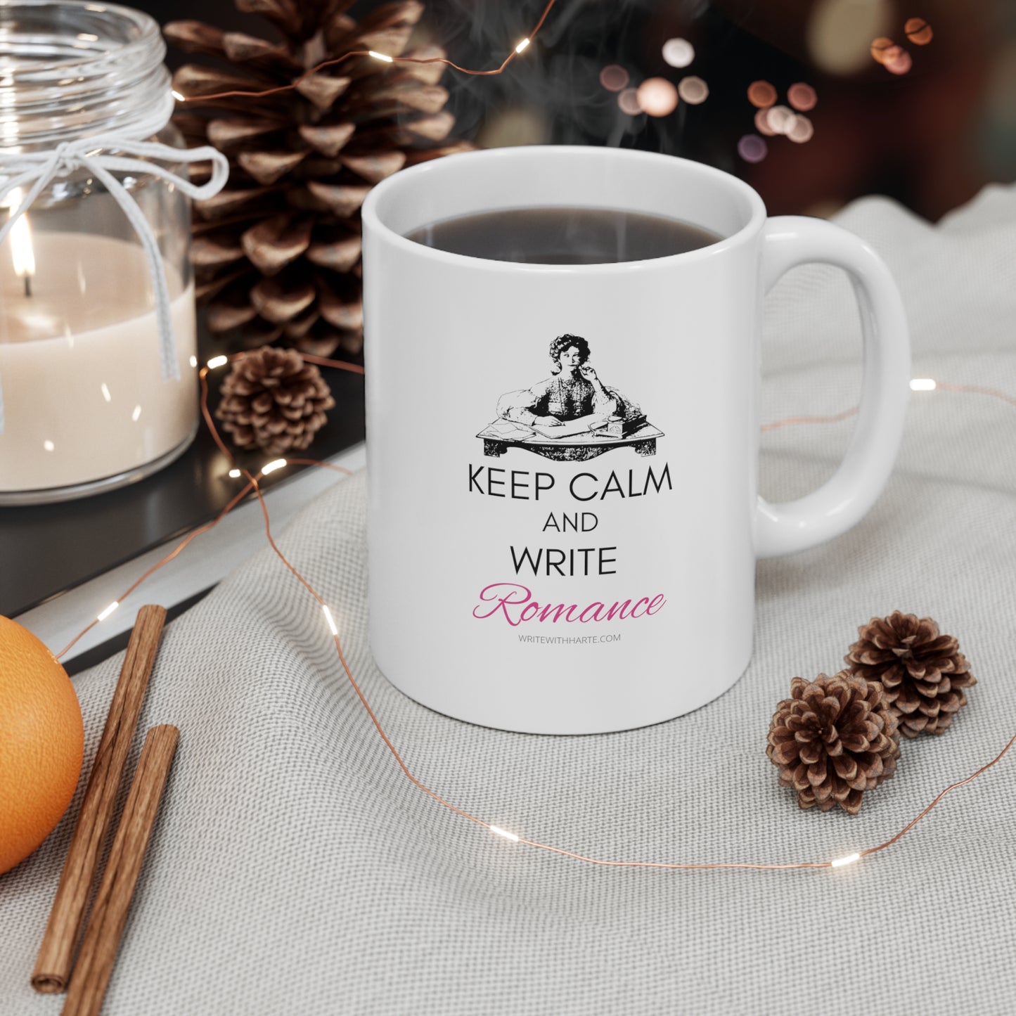 Keep Calm and Write Romance Mug