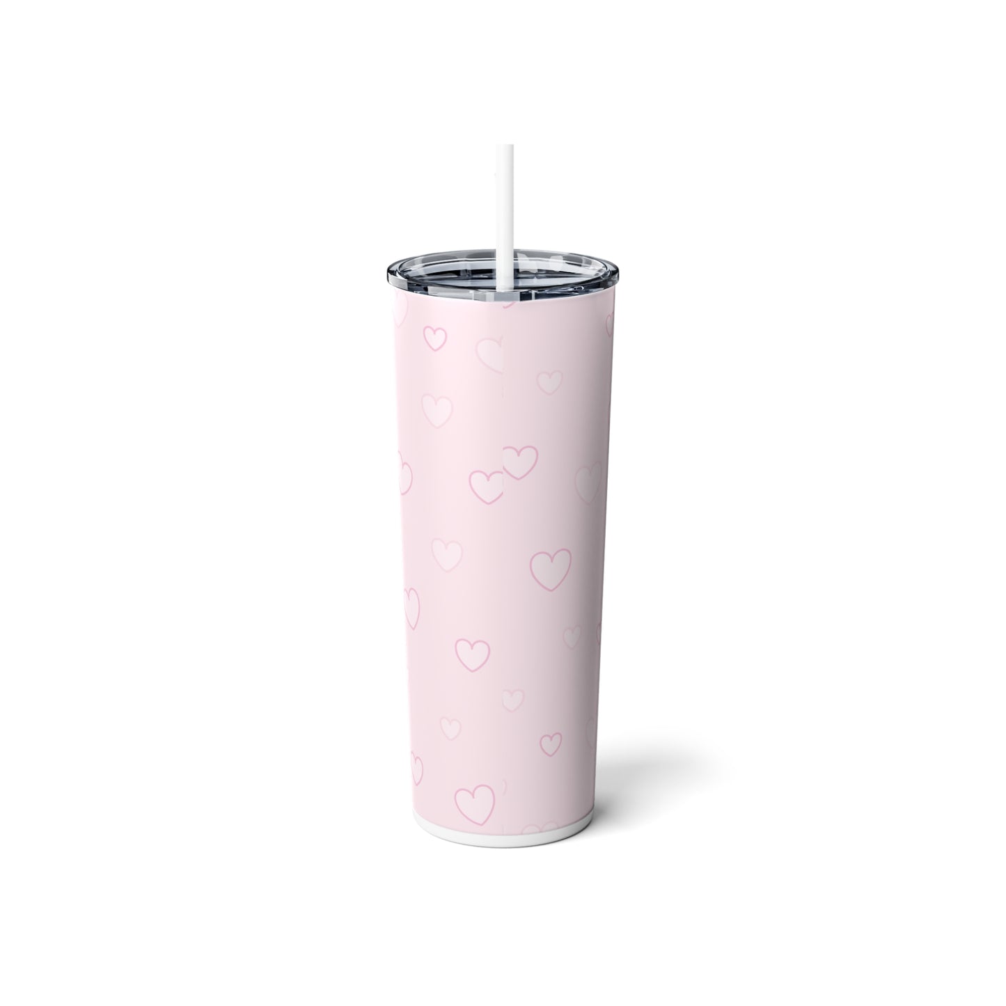 Skinny Steel Tumbler with Straw, 20oz