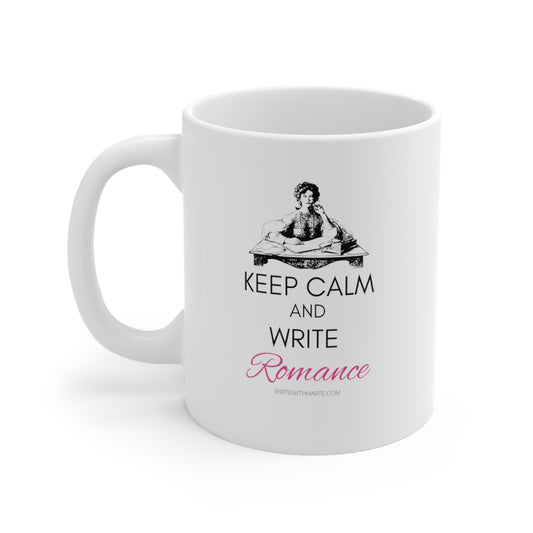 Keep Calm and Write Romance Mug