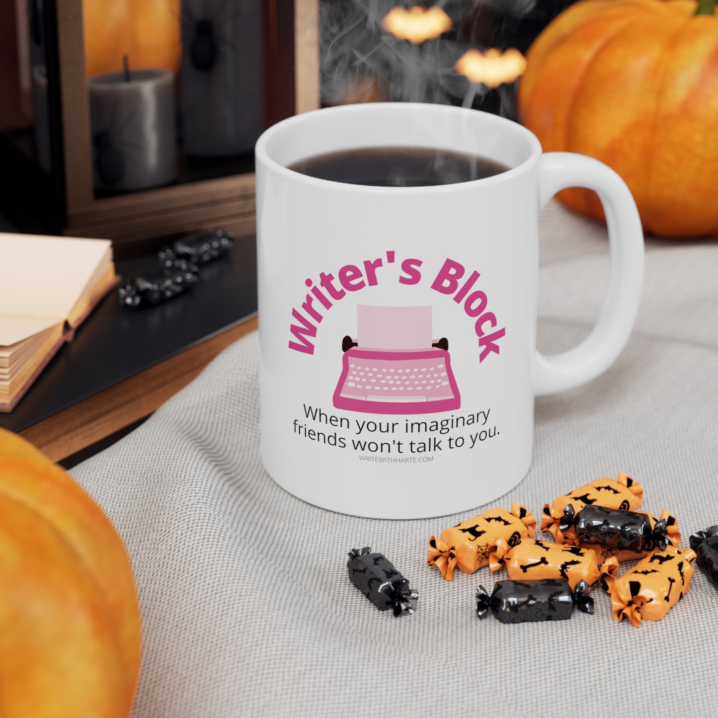 Writer Gift Mug, Writer's Block, Funny Mug for Writers