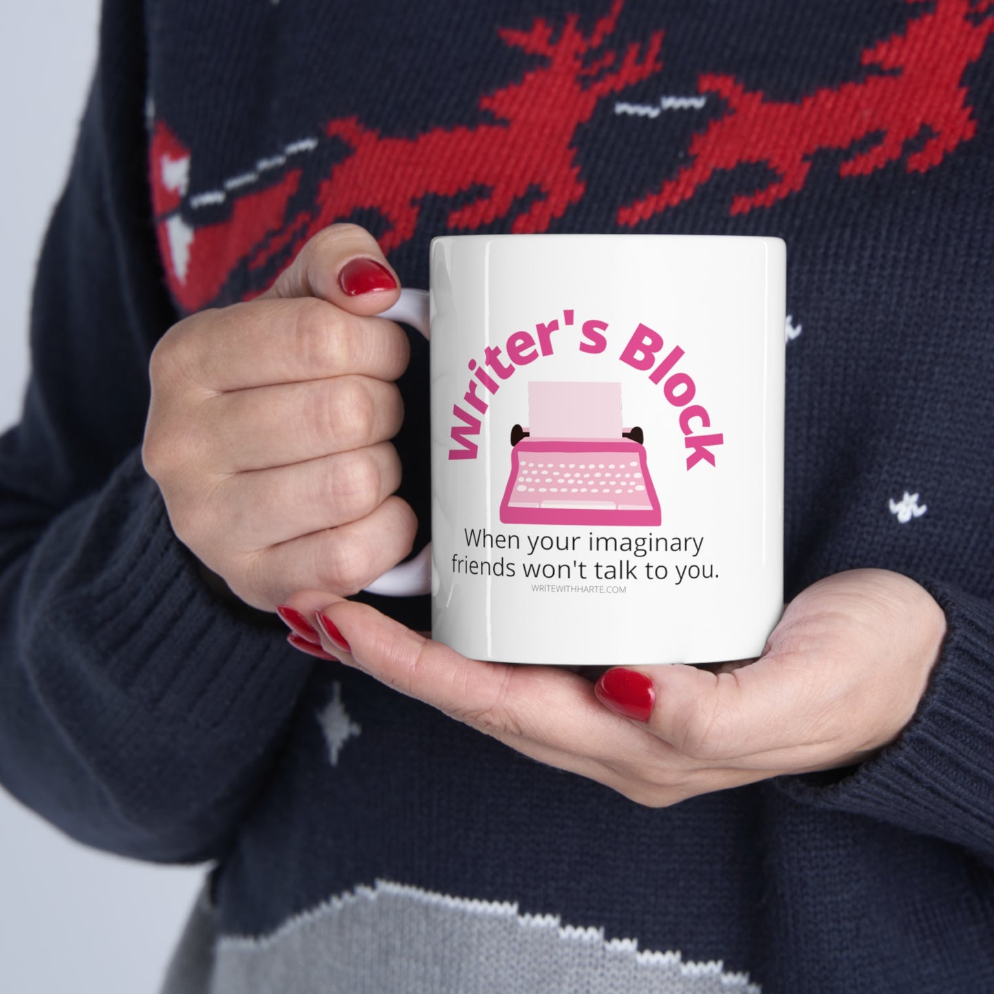 Writer Gift Mug, Writer's Block, Funny Mug for Writers