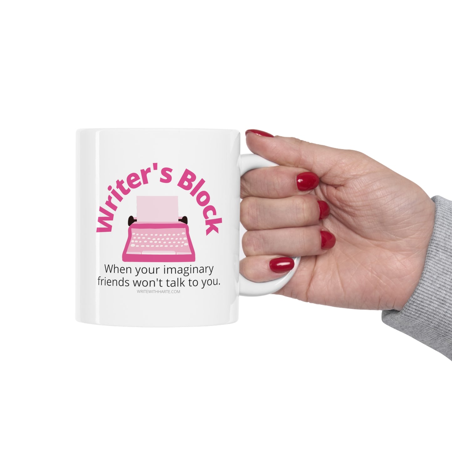 Writer Gift Mug, Writer's Block, Funny Mug for Writers